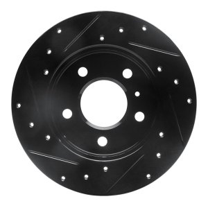 Buick Allure Brake Rotor (1) - Rear Right - R1 Concepts - Drilled & Slotted - Black - `04-`16